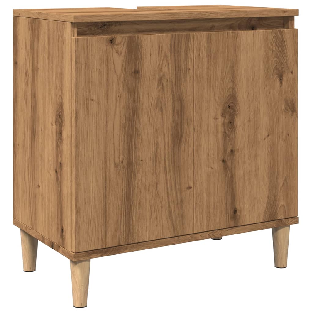 Sink Cabinet Artisan Oak 58x33x60 cm Engineered Wood - Bend