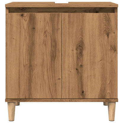 Sink Cabinet Artisan Oak 58x33x60 cm Engineered Wood - Bend