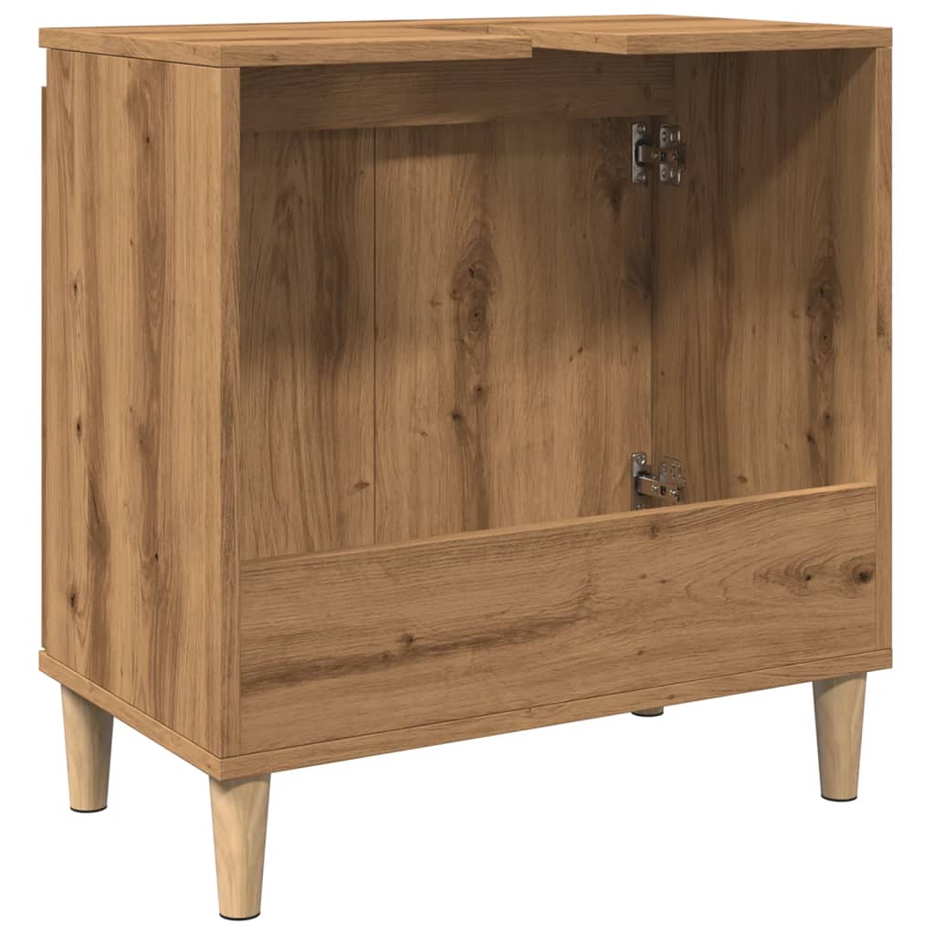 Sink Cabinet Artisan Oak 58x33x60 cm Engineered Wood - Bend