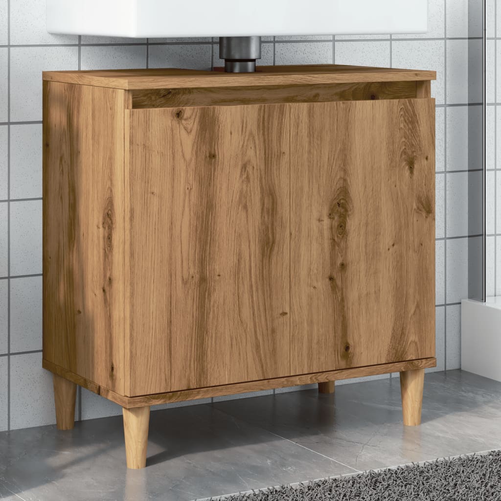 Sink Cabinet Artisan Oak 58x33x60 cm Engineered Wood - Bend