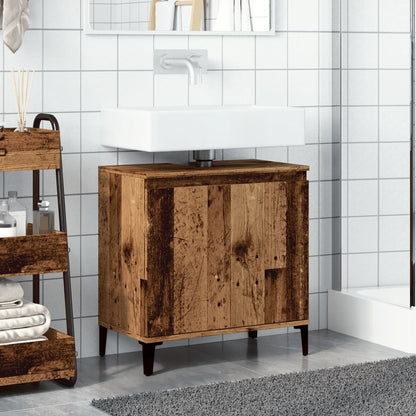 Sink Cabinet Old Wood 58x33x60 cm Engineered Wood - Bend