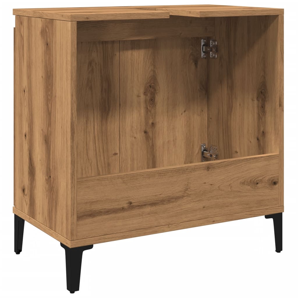 Sink Cabinet Artisan Oak 58x33x60 cm Engineered Wood - Bend