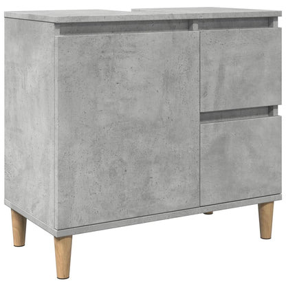 Sink Cabinet Concrete Grey 65x33x60 cm Engineered Wood - Bend