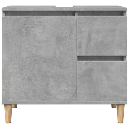 Sink Cabinet Concrete Grey 65x33x60 cm Engineered Wood - Bend