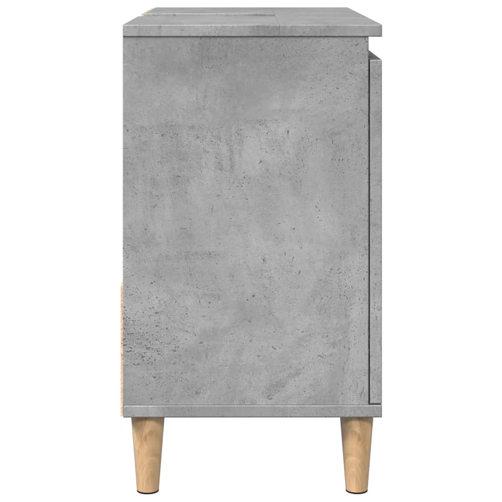 Sink Cabinet Concrete Grey 65x33x60 cm Engineered Wood - Bend