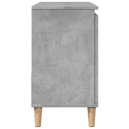 Sink Cabinet Concrete Grey 65x33x60 cm Engineered Wood - Bend