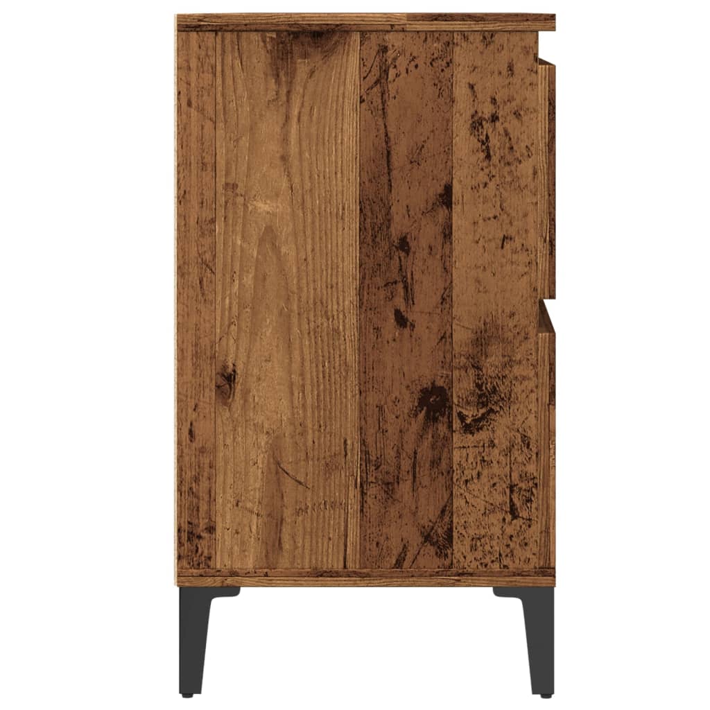 Sink Cabinet Old Wood 80x33x60 cm Engineered Wood