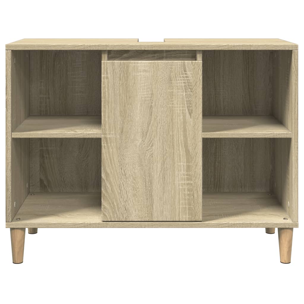 Bathroom Cabinet Sonoma Oak 80x33x60 cm Engineered Wood - Bend