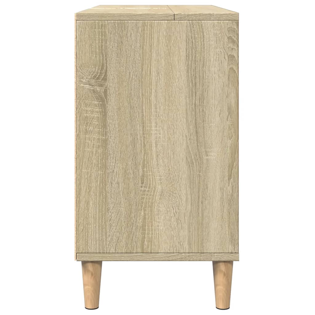 Bathroom Cabinet Sonoma Oak 80x33x60 cm Engineered Wood - Bend