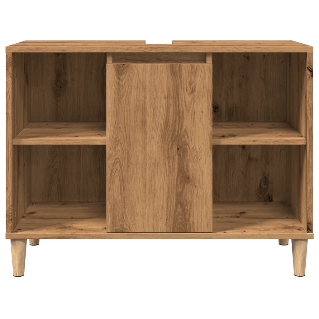 Artisian Oak Bathroom Storage Cabinet in Engineered Wood - Bend