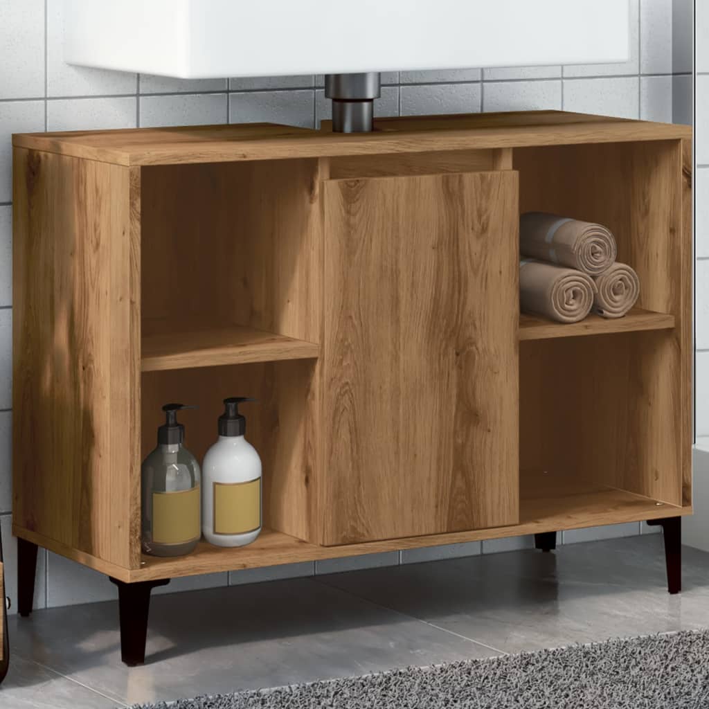 Sink Cabinet Artisan Oak 80x33x60 cm Engineered Wood - Bend