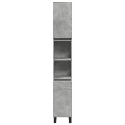 Bathroom Cabinet Concrete Grey 30x30x190 cm Engineered Wood - Bend