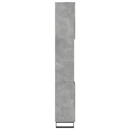 Bathroom Cabinet Concrete Grey 30x30x190 cm Engineered Wood - Bend