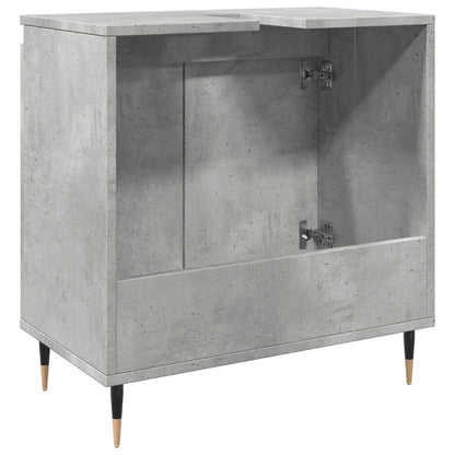 Bathroom Cabinet Concrete Grey 58x33x60 cm Engineered Wood