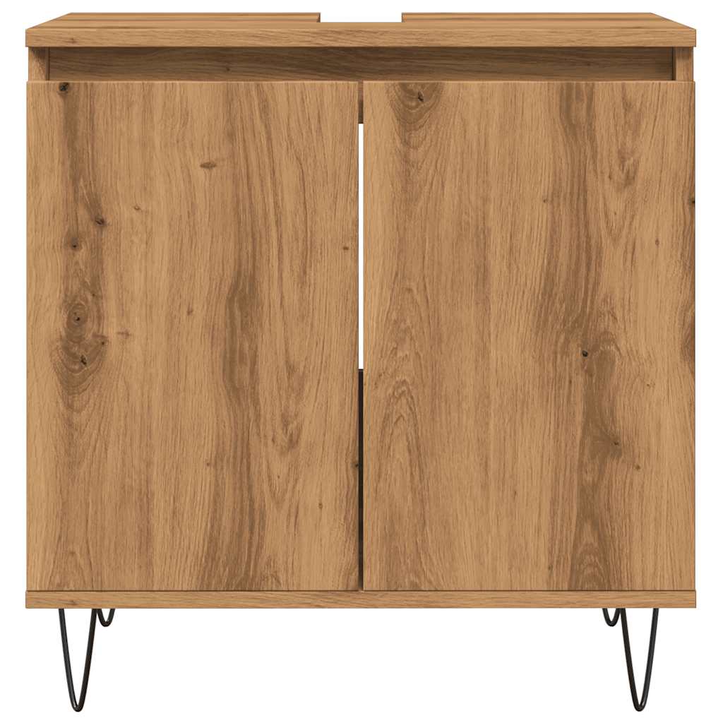 Bathroom Cabinet Artisan Oak 58x33x60 cm Engineered Wood