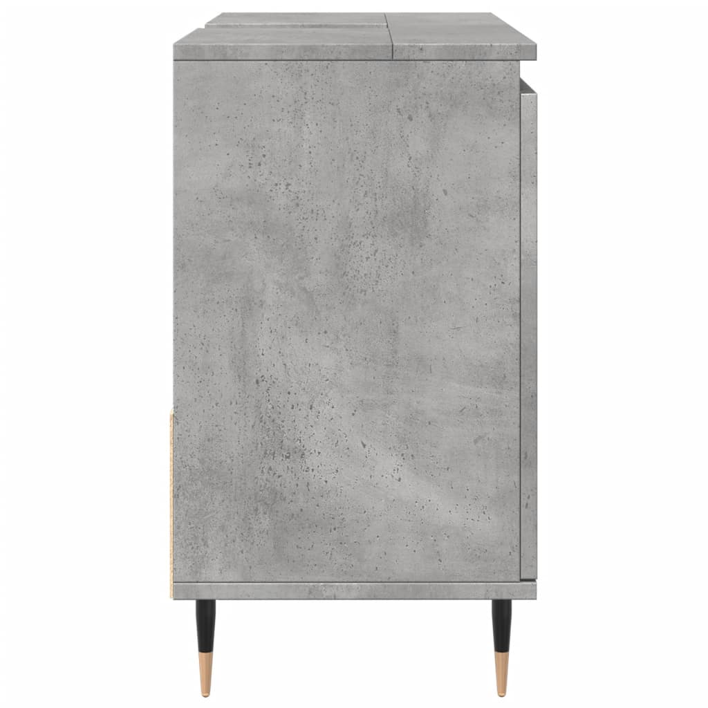 Bathroom Cabinet Concrete Grey 65x33x60 cm Engineered Wood - Bend