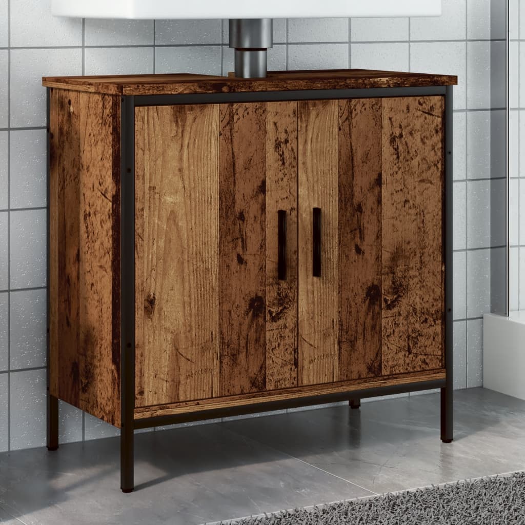 Sink Cabinet Old Wood 60x30x60 cm Engineered Wood - Bend