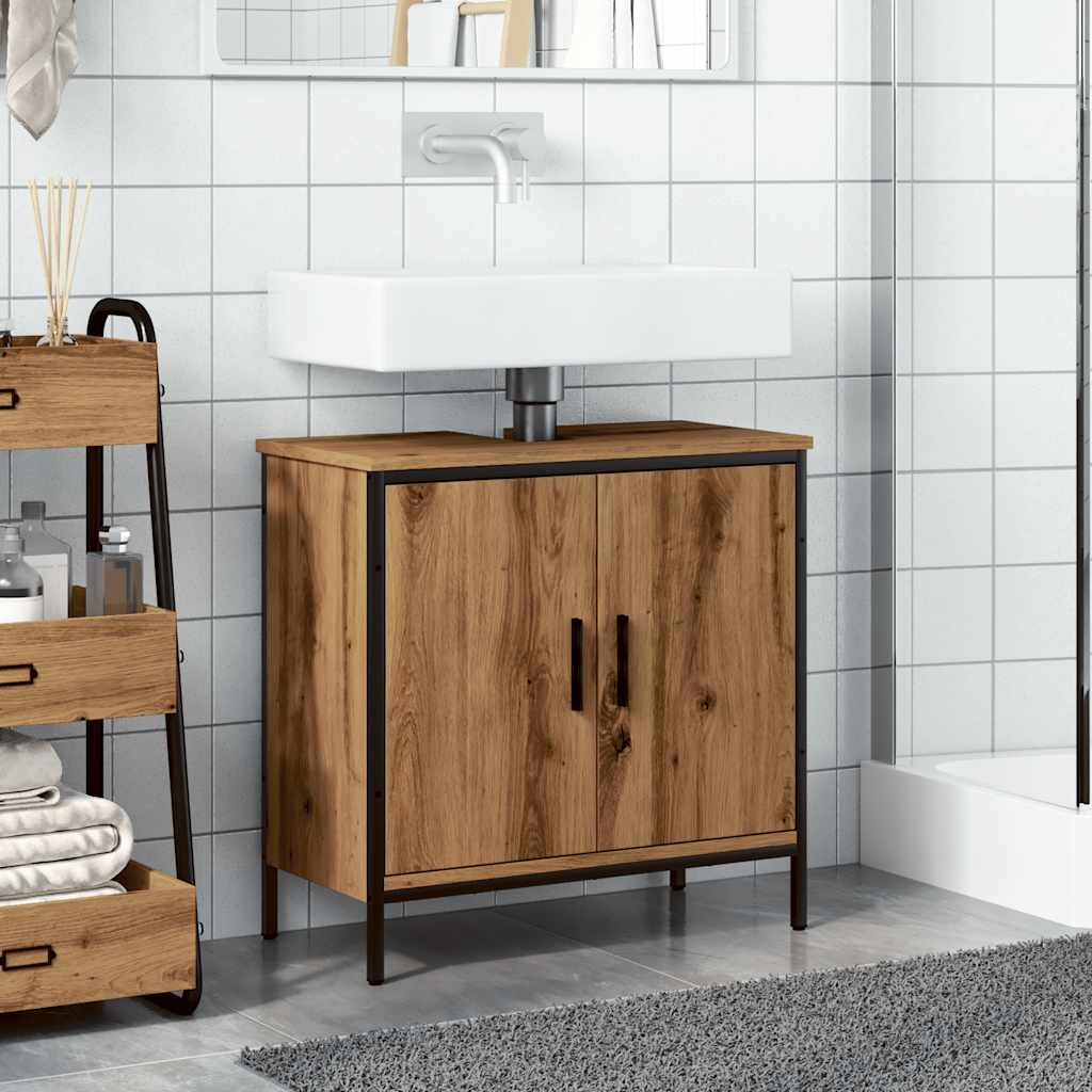 Sink Cabinet Artisan Oak 60x30x60 cm Engineered Wood