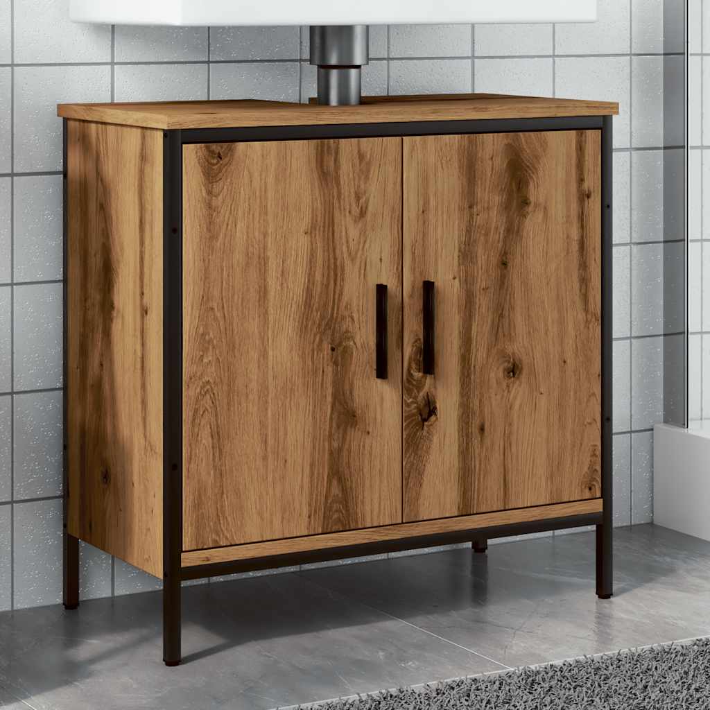 Sink Cabinet Artisan Oak 60x30x60 cm Engineered Wood