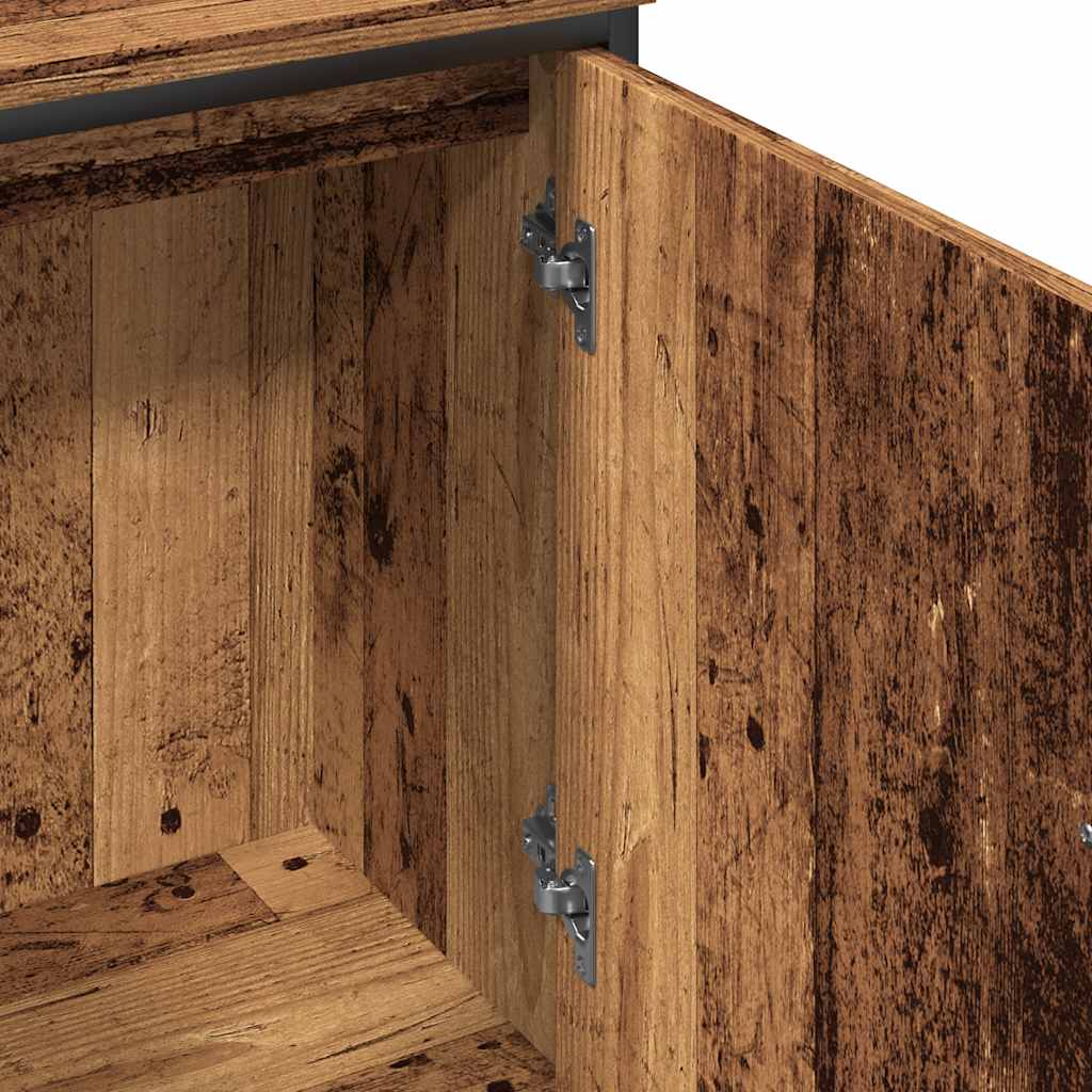 Sink Cabinet Old Wood 80x30x60 cm Engineered Wood