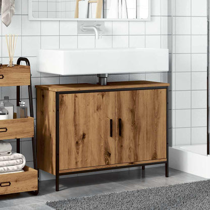 Sink Cabinet Artisan Oak 80x30x60 cm Engineered Wood