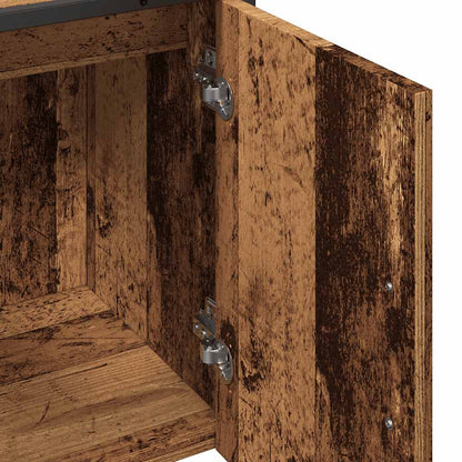 Bathroom Sink Cabinet Old Wood 60x33x60 cm Engineered Wood - Bend