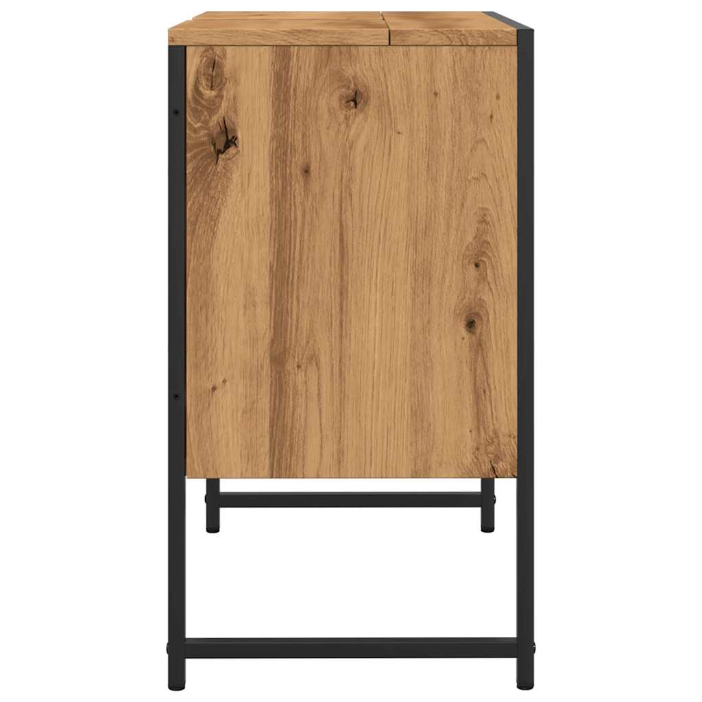 Bathroom Sink Cabinet Artisan Oak 60x33x60 cm Engineered Wood - Bend