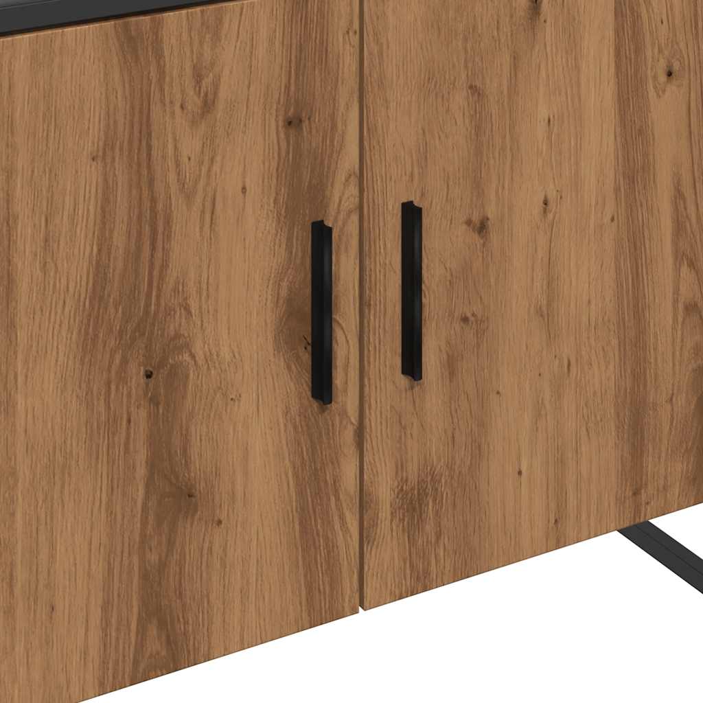 Bathroom Sink Cabinet Artisan Oak 80x33x60 cm Engineered Wood - Bend