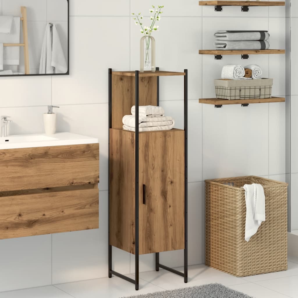 Bathroom Cabinet Artisan Oak 33x33x120.5 cm Engineered Wood - Bend