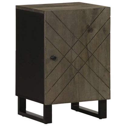 Bathroom Cabinet Black 38x33x58 cm Solid Wood Mango