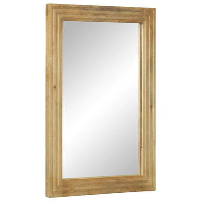 Bathroom Mirror Brown 50x70x2.5 cm Solid Wood Mango