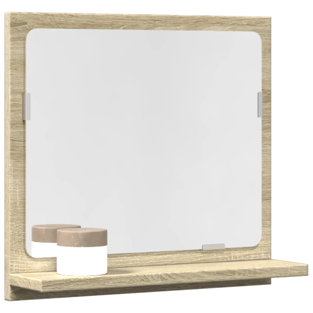 Bathroom Mirror Cabinet Sonoma Oak 40x11x37 cm Engineered Wood - Bend