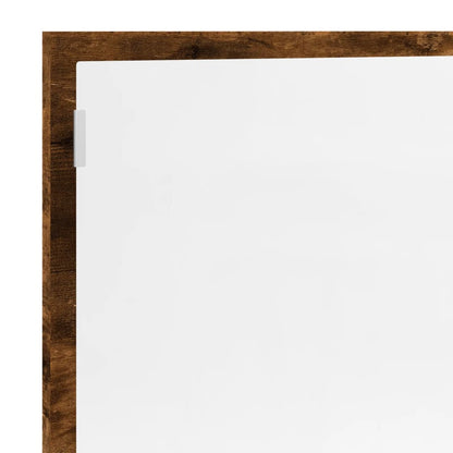 LED Bathroom Mirror Smoked Oak 100x8.5x37 cm Engineered Wood - Bend