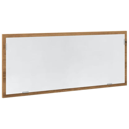 LED Bathroom Mirror Artisan Oak 100x8.5x37 cm Engineered Wood - Bend