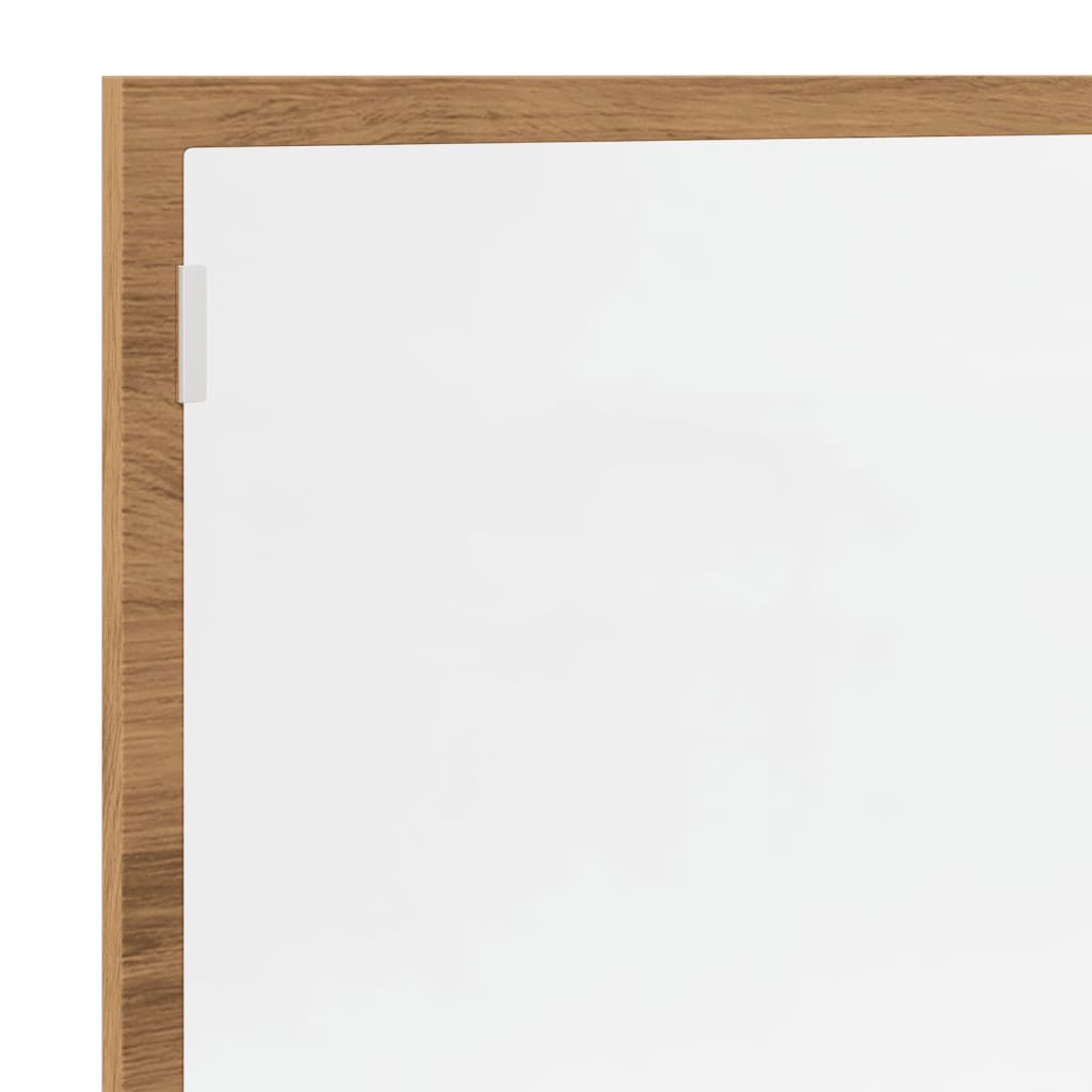 LED Bathroom Mirror Artisan Oak 100x8.5x37 cm Engineered Wood - Bend