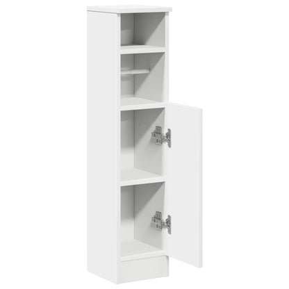 Bathroom Cabinet with Roll Holder White 20.5x22x90 cm