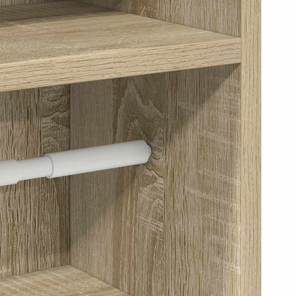 Bathroom Cabinet with Roll Holder Sonoma Oak 20.5x22x90 cm