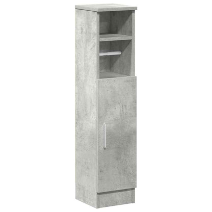 Bathroom Cabinet with Roll Holder Concrete Grey 20.5x22x90 cm