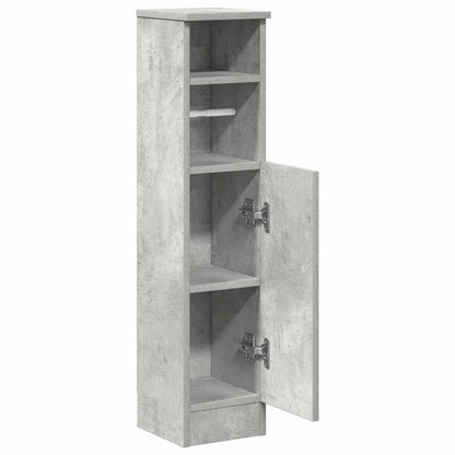 Bathroom Cabinet with Roll Holder Concrete Grey 20.5x22x90 cm