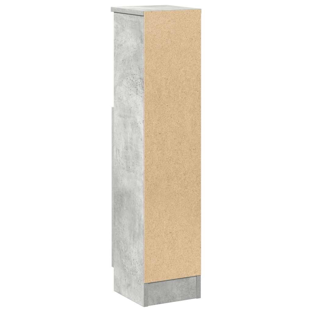 Bathroom Cabinet with Roll Holder Concrete Grey 20.5x22x90 cm