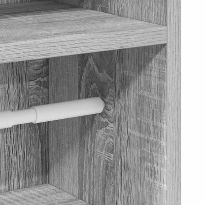 Bathroom Cabinet with Roll Holder Grey Sonoma 20.5x22x90 cm