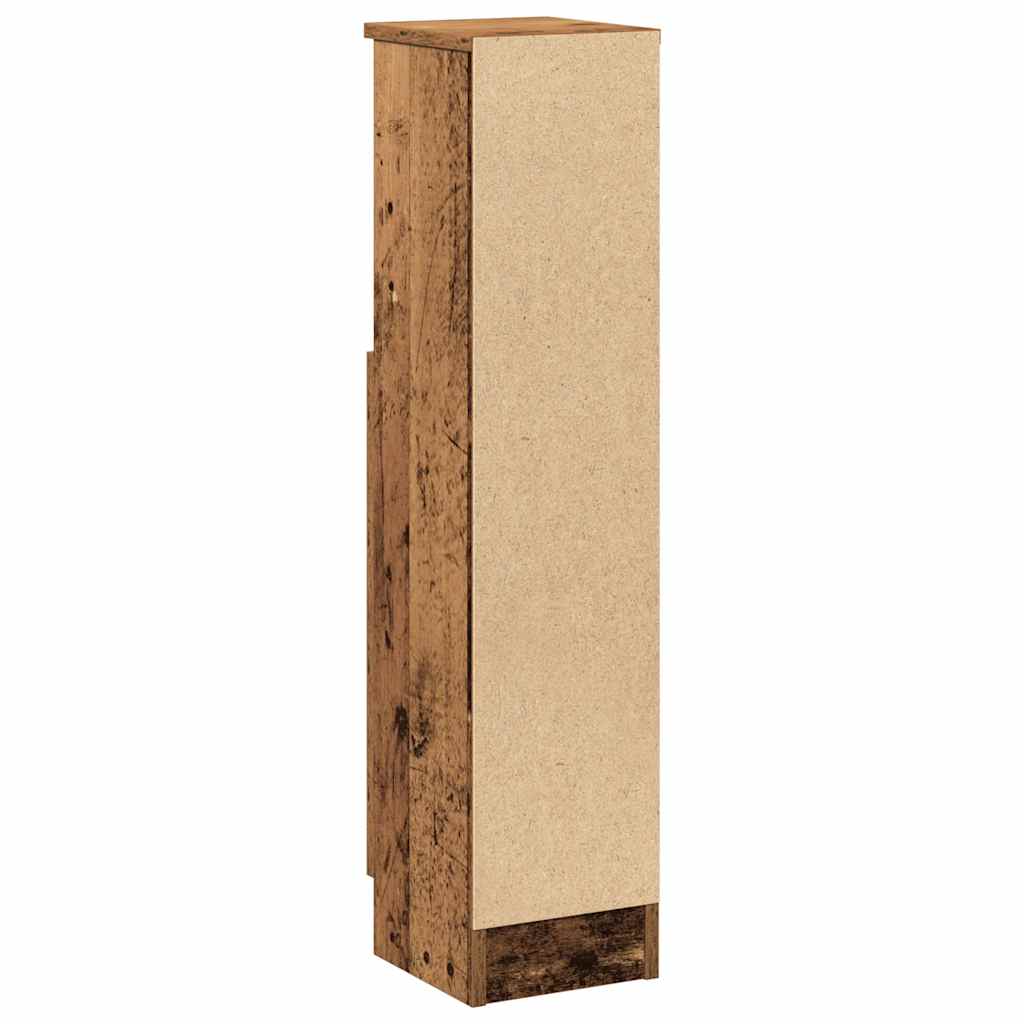 Bathroom Cabinet with Roll Holder Old Wood 20.5x22x90 cm