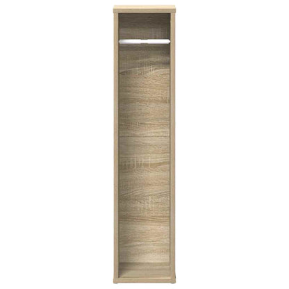 Bathroom Cabinet with Roll Holder Sonoma Oak 20.5x20x90 cm