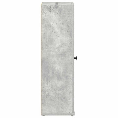 Bathroom Cabinet with Roll Holder Concrete Grey 20.5x22x72 cm