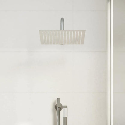 Rain Shower Head Stainless Steel 304 25x25 cm Square - Bend