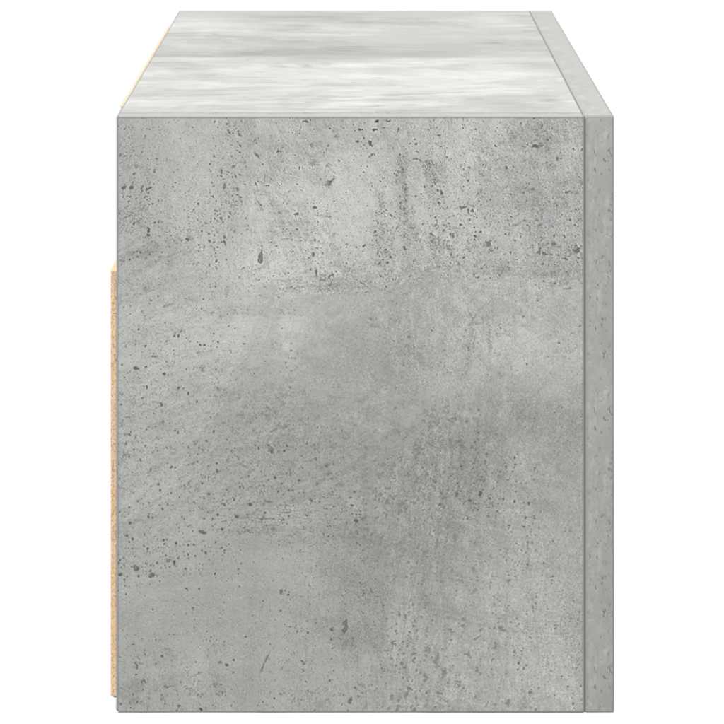 Bathroom Wall Cabinet Concrete Grey 60x25x30 cm Engineered Wood - Bend