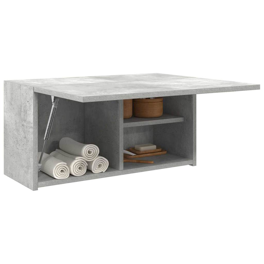 Bathroom Wall Cabinet Concrete Grey 60x25x30 cm Engineered Wood - Bend