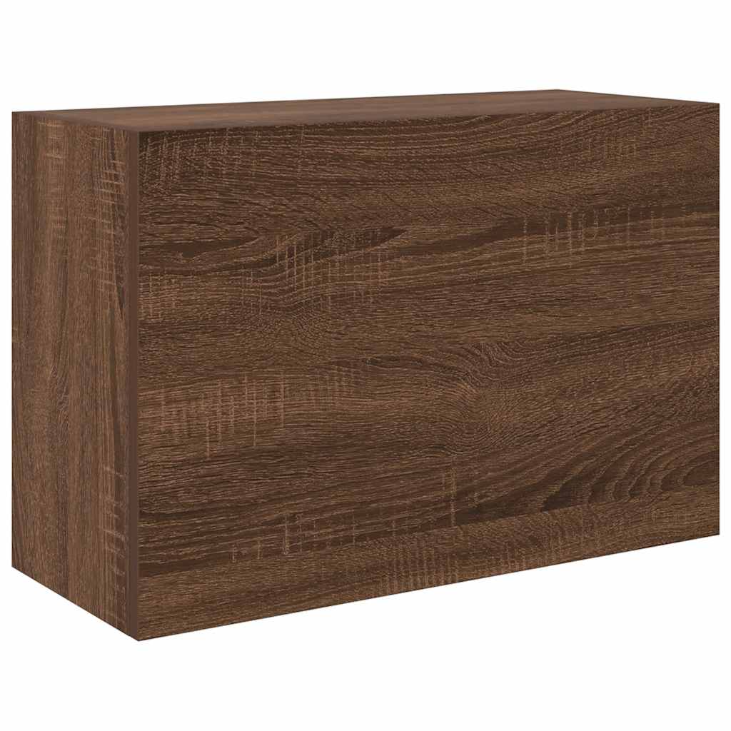 Bathroom Wall Cabinet Brown Oak 60x25x40 cm Engineered Wood - Bend