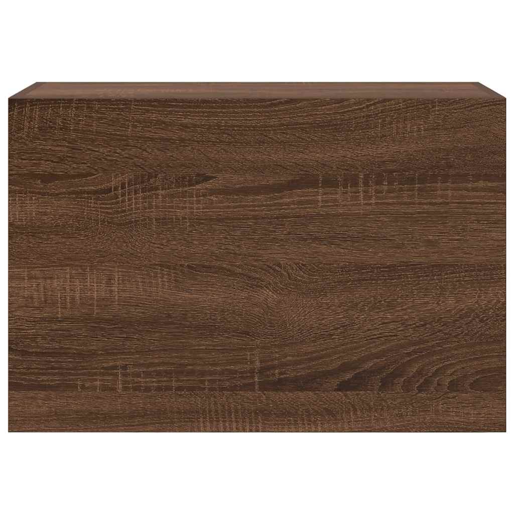 Bathroom Wall Cabinet Brown Oak 60x25x40 cm Engineered Wood - Bend