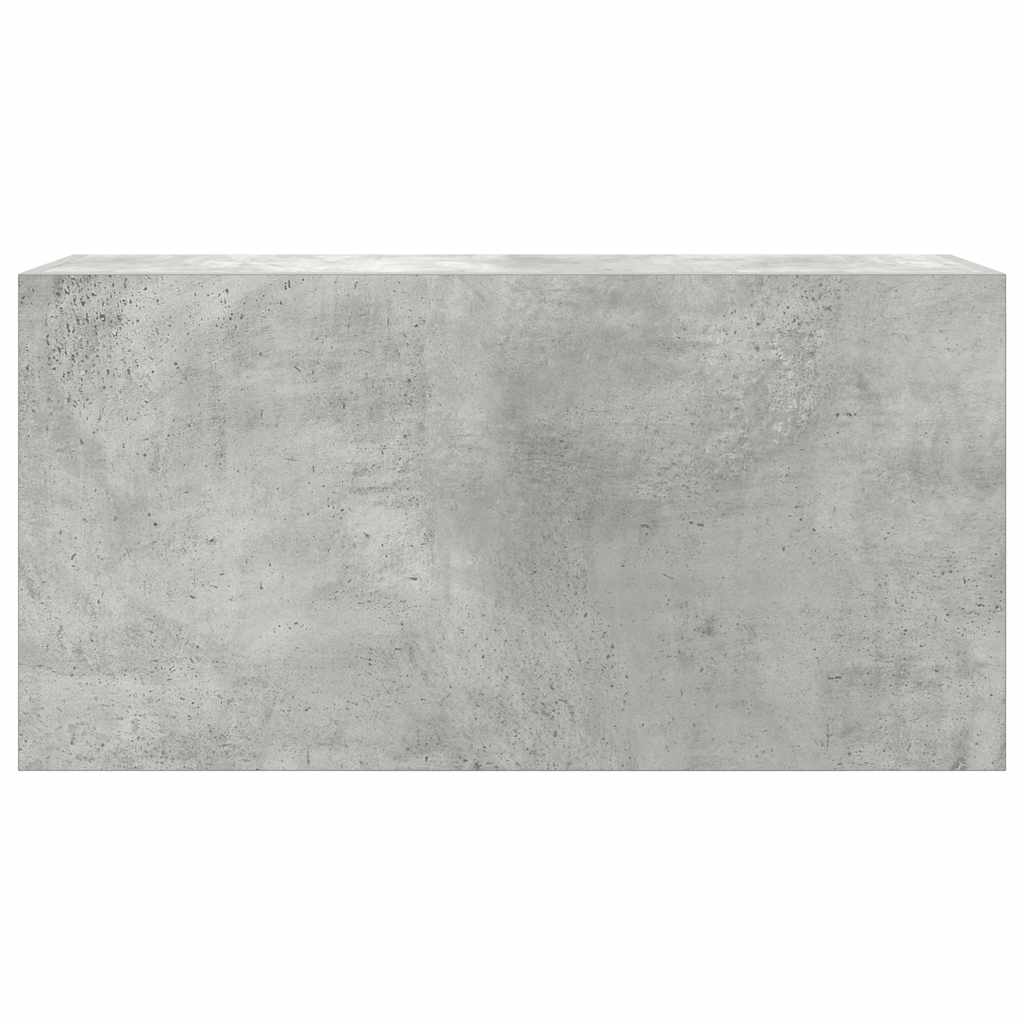 Bathroom Wall Cabinet Concrete Grey 80x25x40 cm Engineered Wood - Bend